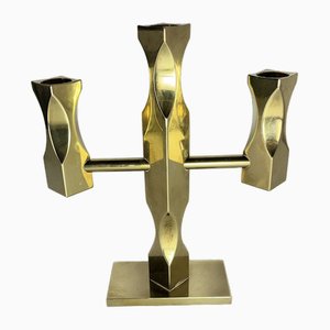 Portacandela vintage in ottone, Svezia, Vallonmässing, 1986