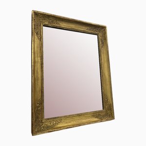 Antique French Empire Gold Leaf Mirror, 1820s