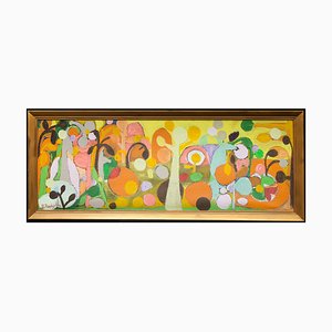 B. Radziwill, The Four Seasons, 2019, Acrylic on Canvases, Framed, Set of 4