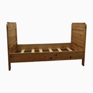 French Pine Single Sleigh Bed