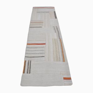 Tappeto Kilim Runner in canapa, anni '60