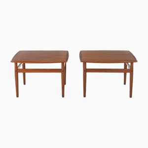 Coffee Tables attributed to Grete Walk for Glostrup Mobelfabrik, Denmark, 1960s, Set of 2