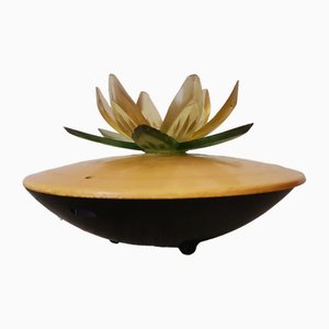 Small Eastern European Acrylic & Plastic Water Lily or Lotus Night Lamp, 1970s