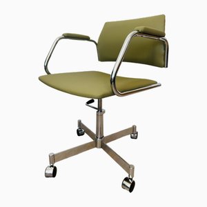 Vintage Light Olive Office Chair from Kovona, 1970s