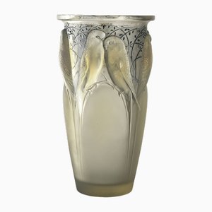 Vaso Ceylon in vetro opalino di René Lalique, anni '30