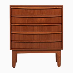 Small Mid-Century Danish Chest of Drawers in Teak attributed to Svend Aage Madsen, 1960s