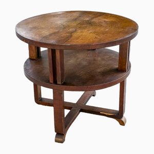 Deco Round Table in Walnut