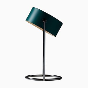 Petrol Green Table Lamp with Chromed Steel Base from Cosack Leuchten, 1970s