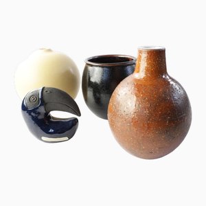 Ceramic Vases by Hartman, Granqvist and G. & T. Möller, Set of 4