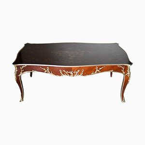 French Empire Marquetry Inlay Coffee Table