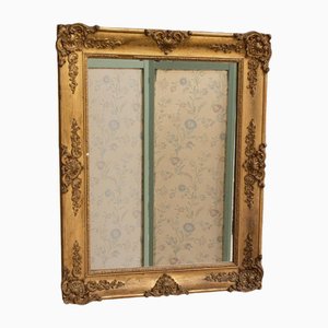Espejo de estuco dorado, siglo XIX con rica ornamentación de Napoleón III