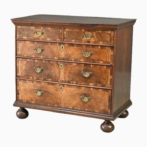 Early 18th Century Walnut & Oak Chest of Drawers