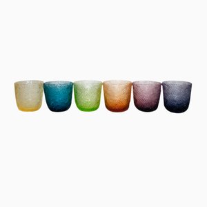 Italian Modern Drinking Glasses by La Vetreria for IVV Florence, Set of 6