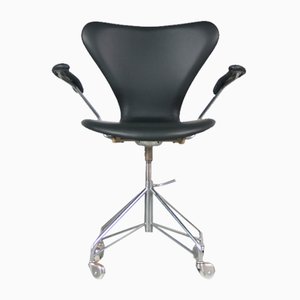 Swivel Desk Chair by Arne Jacobsen for Fritz Hansen, Denmark, 1950s