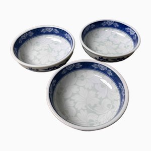Porcelain Serving Bowls from Arita Yaki, Japan, 1980s, Set of 3