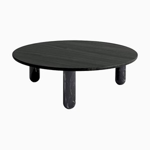 Round Black Marble Sunday Coffee Table by Jean-Baptiste Souletie
