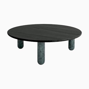 Round Green Marble Sunday Coffee Table by Jean-Baptiste Souletie
