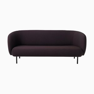 Caper 3 Seater Sofa in Eggplant Sprinkles by Warm Nordic