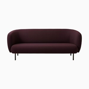 Caper Three Seater in Burgundy by Warm Nordic