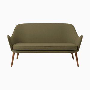 Dwell 2 Seater Sofa in Olive by Warm Nordic
