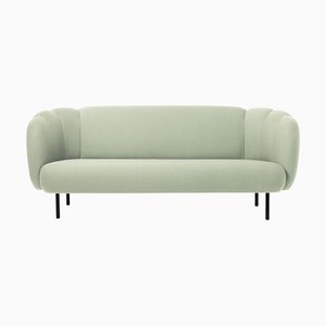 Caper 3 Seater Sofa in Mint with Stitches by Warm Nordic