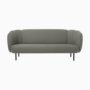 Caper Three-Seater with Stitches in Warm Grey by Warm Nordic