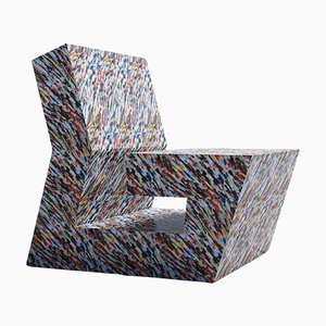 Wood Labirint Lounge Chair by Andrea Giomi