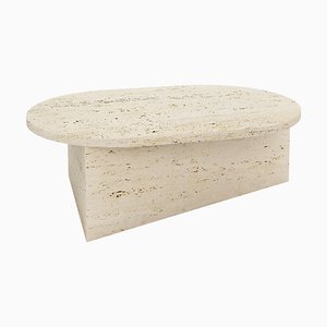 Travertine Oblong Prisma 105 Coffe Table by Sebastian Scherer