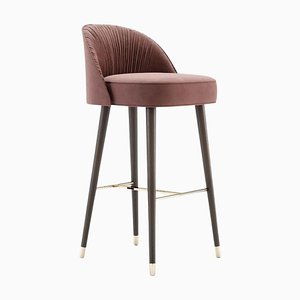 Camille Bar Chair with Metal Cups by Domkapa