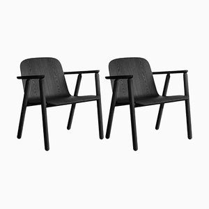 Set of Valo Lounge Chair in Black by Made by Choice
