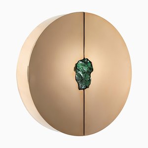 Wall Cabinet with Malachite by Pierre De Valck