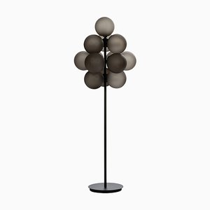 Lampadaire Big Smoky Acétate Noir Stellar Grape par Pulpo