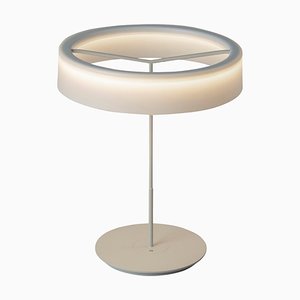 Lámpara de mesa Sin grande en blanco con pantalla I de Antoni Arola