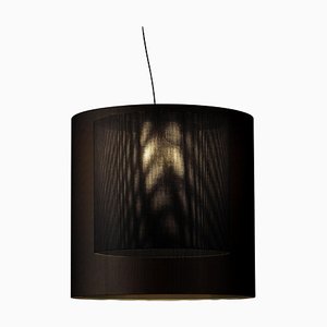 Lámpara colgante Moaré XL en negro de Antoni Arola