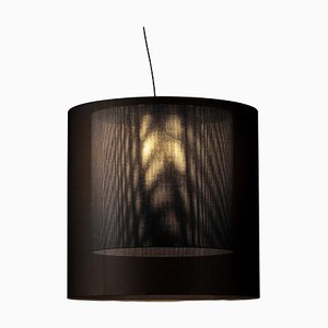 Black and Grey Moaré Pendant Lamp by Antoni Arola