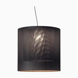 Grey and Black Moaré XL Pendant Lamp by Antoni Arola