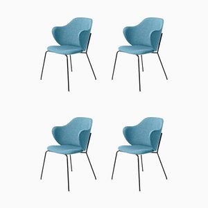 Blue Remix Chairs by Lassen, Set of 4