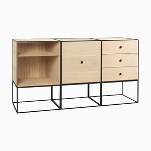 Credenza 49 con struttura in quercia di Lassen