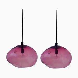 Starglow Purple Iridescent Pendant Lamps by Eloa, Set of 2