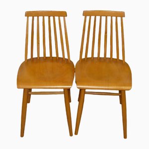 Kitchen Chairs in Wood, 1960s, Set of 2
