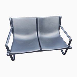 Sling Sofa Two-Seater in Black by Hannah-Morrison for Knoll