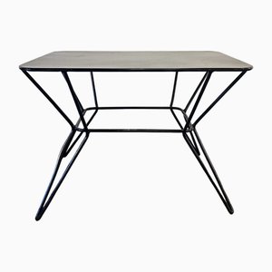 French Black Iron Table, 1950s