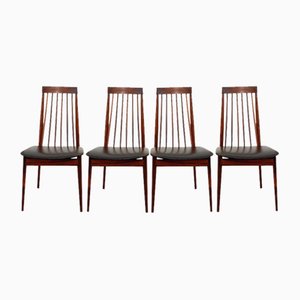 Vintage Scandinavian Style Chairs in Rosewood by Ernst Martin Dettinger for Lucas Schnaidt, 1960s, Set of 4