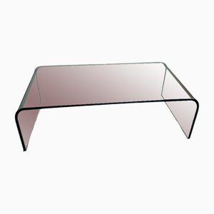 Large Waterfall Glass Coffee Table by Pietro Chiesa for Fontana Arte, 1980s
