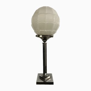 Art Deco Chrome Globe Lamp, 1930