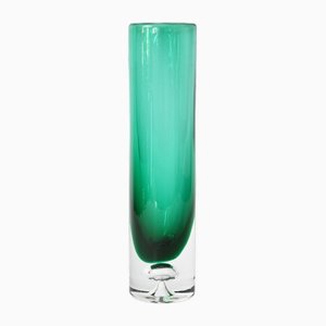 Vintage Green Glass Vase from Schott Zwiesel, 1970s
