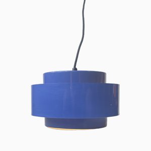 Lampe à Suspension Juno Moderne Bleue par Jo Hammerborg pour Fog & Mørup, Danemark, 1960s