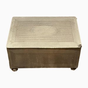 Antique Silver Plated Cigarette Box