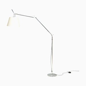 Tolomeo Mega Silver and Cream Floor Lamp by Michele De Lucchi & Giancarlo Fassina for Artemide, 2000s