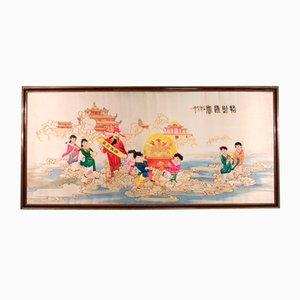 Bordado de seda chino del siglo XX